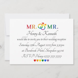 Convites - Convite de Casamento para Sr & Sr