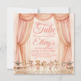 Convites da Bailarina da Floresta em Aquarela