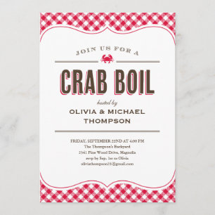 Convites da fervura do caranguejo
