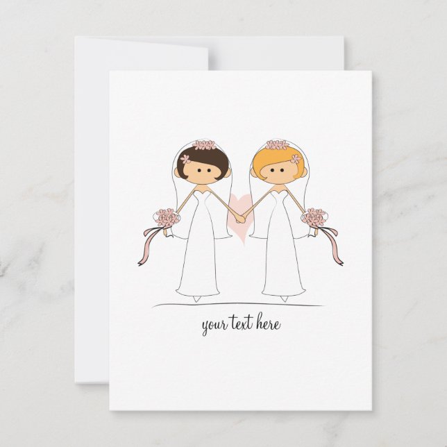 Convites da noiva e do casamento da noiva (Frente)