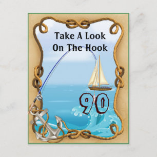 convites da pesca do aniversário do 90 para HOMEN