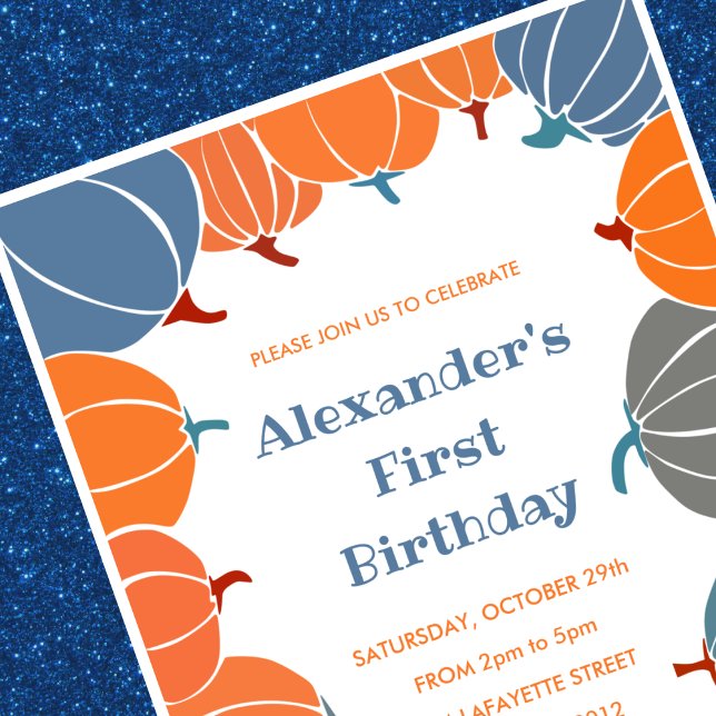 convites de 1º aniversário de Halloween outono men (Halloween-1st-birthday-invitations-fall-boy-1)