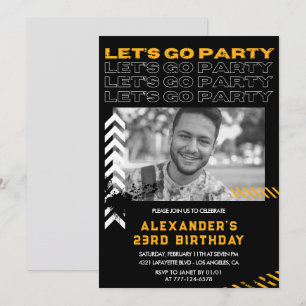 Convites de 23 anos Pintura Men Photo Spray