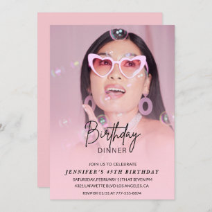 Convites de 45 anos Foto do Janto de aniversário