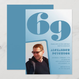 Convites de 69 anos para Gradiente de Foto de Home