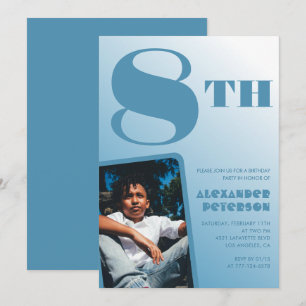 Convites de 8 anos de Gradiente Azul Foto