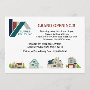 Convites de Abertura em Grande Escritório do Real