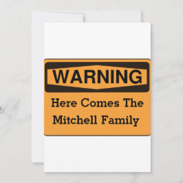 Convites de advertência da reunião de família do