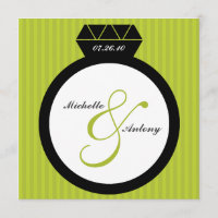 Convites de Anel de Noivado Salve a Data