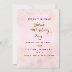 Convites de aniversário