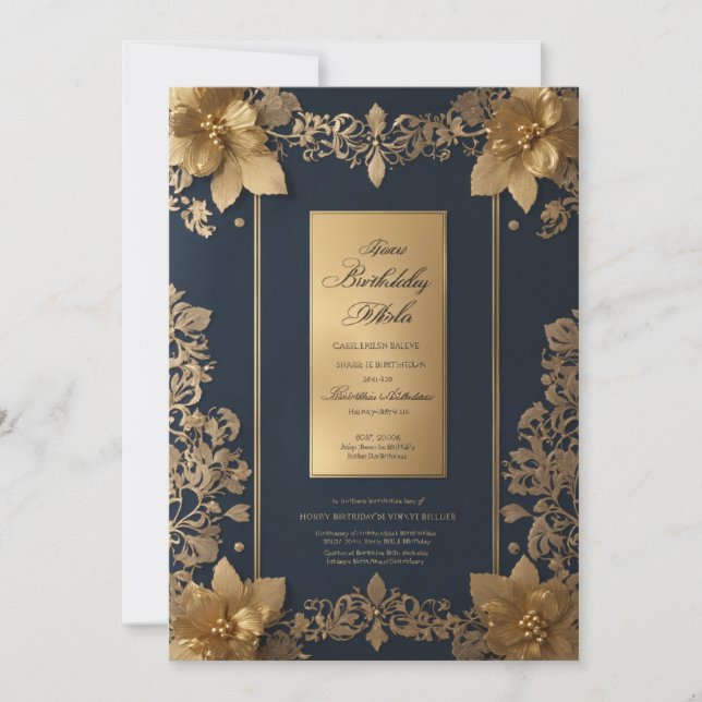 convites de aniversário (Frente)