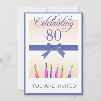Convites de aniversário 80 personalizados