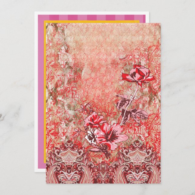 Convites de Aniversário, Casamento e Graduação Per (Frente/Verso)