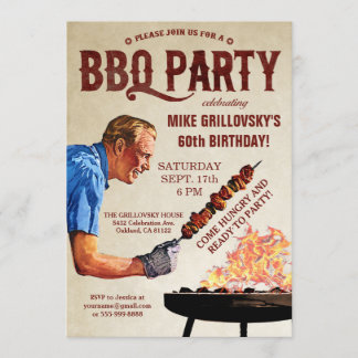 Convites de aniversário CHURRASCOS