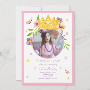 Convites de Aniversário com Foto da Nossa Princesa