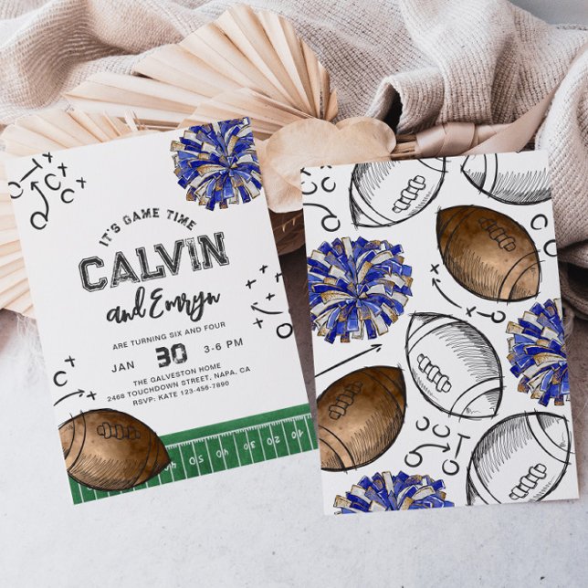 Convites de Aniversário Conjuntos de Futebol | Co- (Criador carregado)