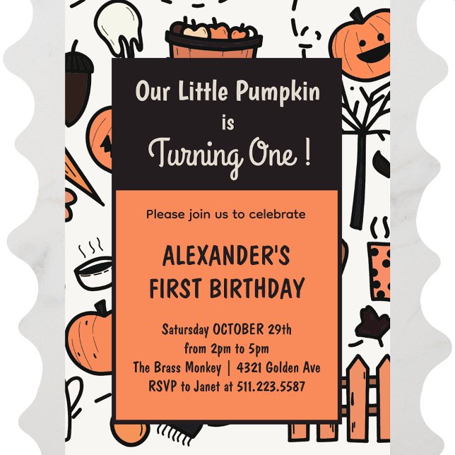 convites de aniversário de 1º Halloween outono out (Halloween-1st-birthday-invitations-autumn-october-1)