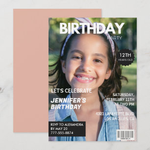 convites de aniversário de 12 anos Capa da Revista