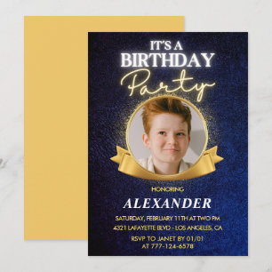 Convites de aniversário de 12 anos para menino Ele