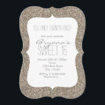 Convites de Aniversário de 16 Anos Sweet 16 Brilho<br><div class="desc">Convites de Aniversário de 16 Anos Sweet 16 Brilho Dourado Glam. Personalize para qualquer evento.</div>