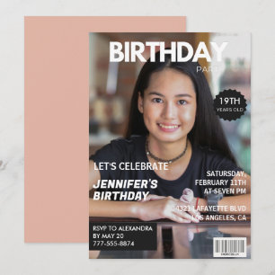 convites de aniversário de 19 anos Capa da Revista