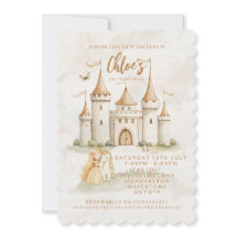 Convites de Aniversário de 1 Ano da Princesa do Ca