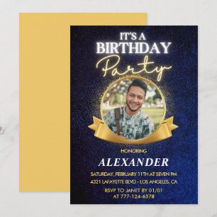 Convites de aniversário de 23 anos para homens Ele