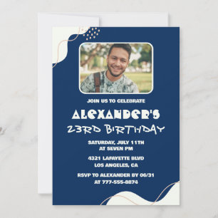 Convites de aniversário de 23 anos para homens Sim