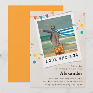 Convites de aniversário de 24 anos engraçados para