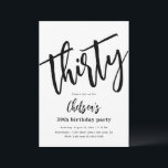 Convites de aniversário de 30 anos minimalista | 3<br><div class="desc">Convite de aniversário de 30 anos minimalista. Pronto para ser personalizado por você!</div>