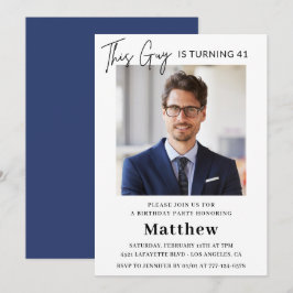 Convites de aniversário de 41 anos para homens Fot