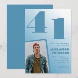 Convites de aniversário de 41 ruas para gradação d
