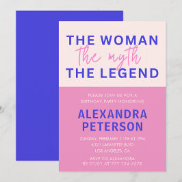 Convites de aniversário de 41ruas "Humor Woman Myt