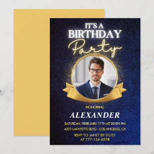 Convites de aniversário de 49 anos para homens Ele