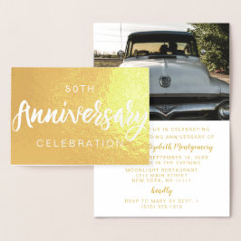 Convites de Aniversário de 50 anos com Folha a Our