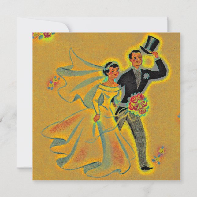 Convites de Aniversário de 50 Anos Golden Annivers (Frente)