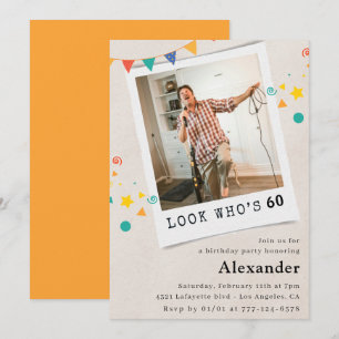 Convites de aniversário de 60 anos engraçados Home
