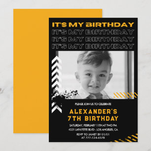 convites de aniversário de 7 anos menino Foto Spra