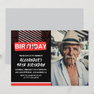 Convites de aniversário de 98 anos para homens pre
