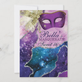 Convites de Aniversário de Baile de Máscaras