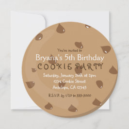 Convites de Aniversário de Biscoito com Pedacinhos