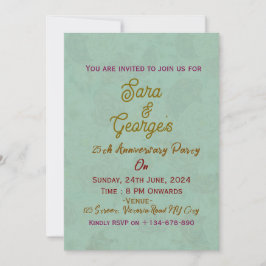 Convites de Aniversário de Casamento