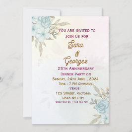 Convites de Aniversário de Casamento
