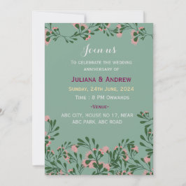 Convites de Aniversário de Casamento