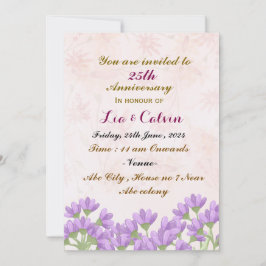 Convites de Aniversário de Casamento