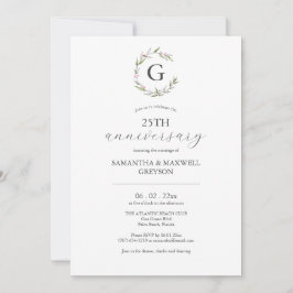 Convites de Aniversário de Casamento de 25