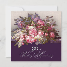 Convites de Aniversário de Casamento de 30 Anos
