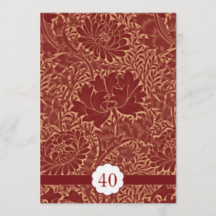 convites de aniversário de casamento retrô-elegant