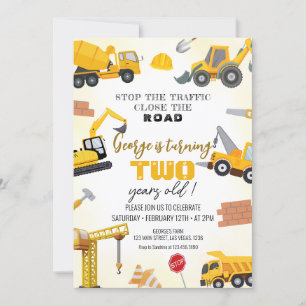 Convites de Aniversário de Construção
