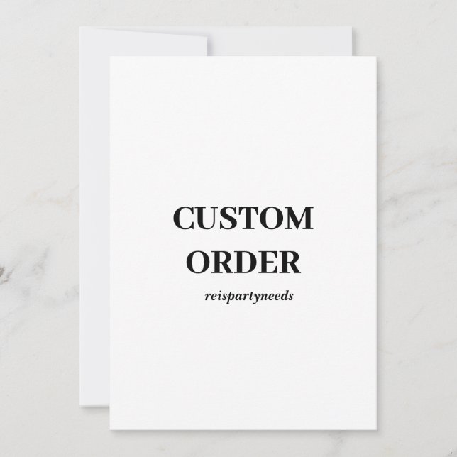 Convites de Aniversário de Encomenda Personalizada (Frente)